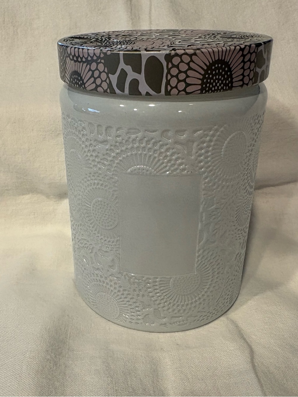 Empty Voluspa White Candle Jars For 18 Oz Candle Cleaned
